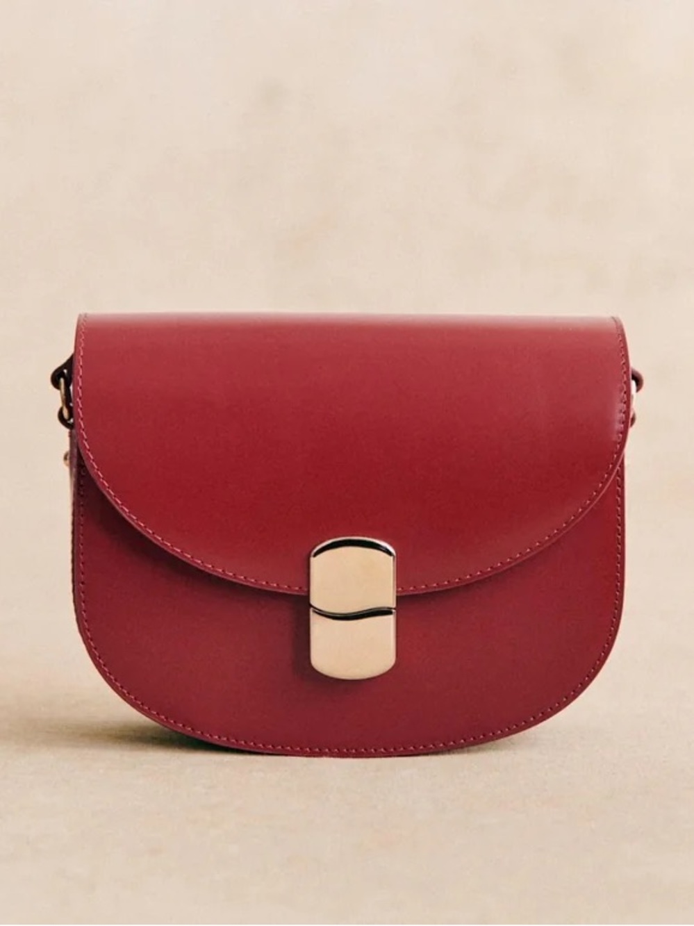 NWT Sézane Claude Bag in Icy Carmine Red